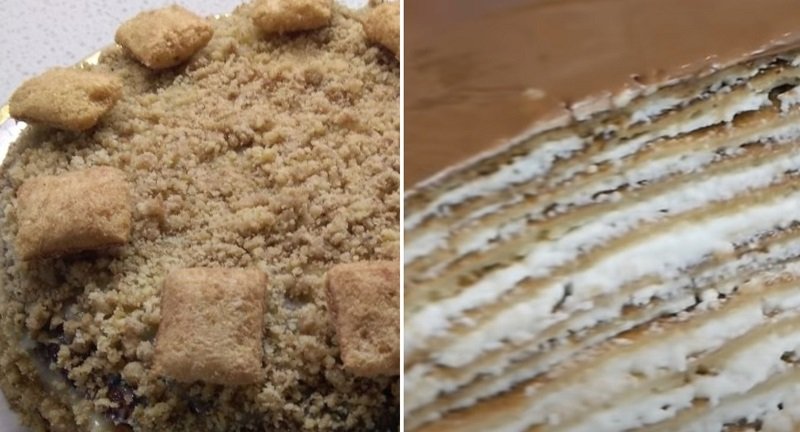 блинный торт с кремом