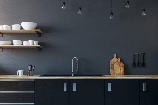 Плюсы и минусы дизайна кухни без навесных шкафов