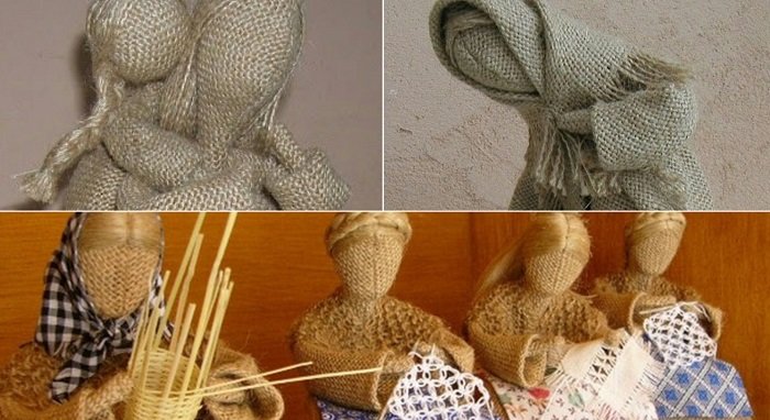 ručne vyrobená textilná bábika