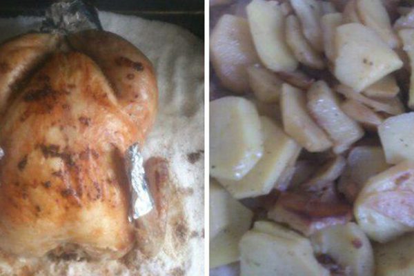 Рецепт — бомба! Берем противень, высыпаем всю соль…