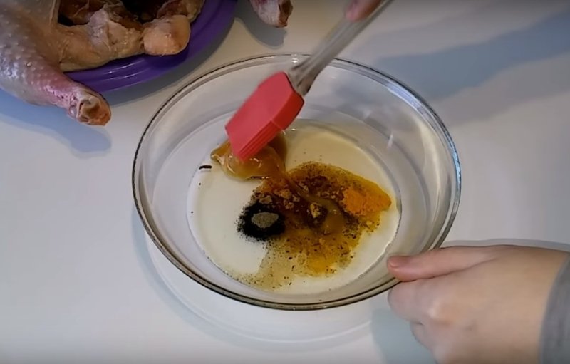 курица в духовке без пакета