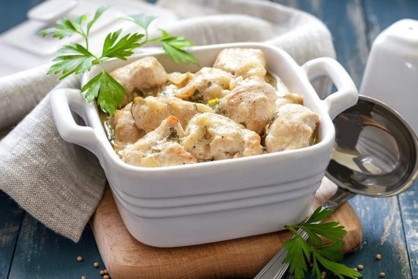 Рецепт куриной грудки в сливках на сковороде