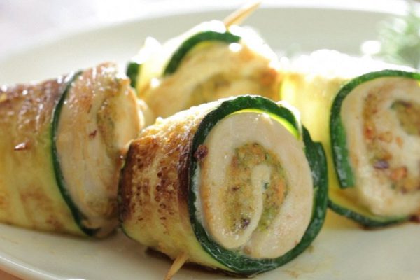 Идеальное сочетание: мясо и овощи. Куриный шашлык с кабачками.