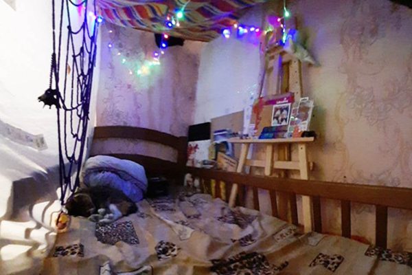 Современная мамочка показала, как сделать отдельную комнатку для ребенка в однокомнатной квартире