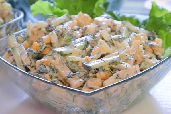 Легкий вкус салата «Одесса», который готовится без капли майонеза