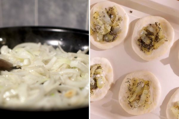 Рецепт лепешек с луком