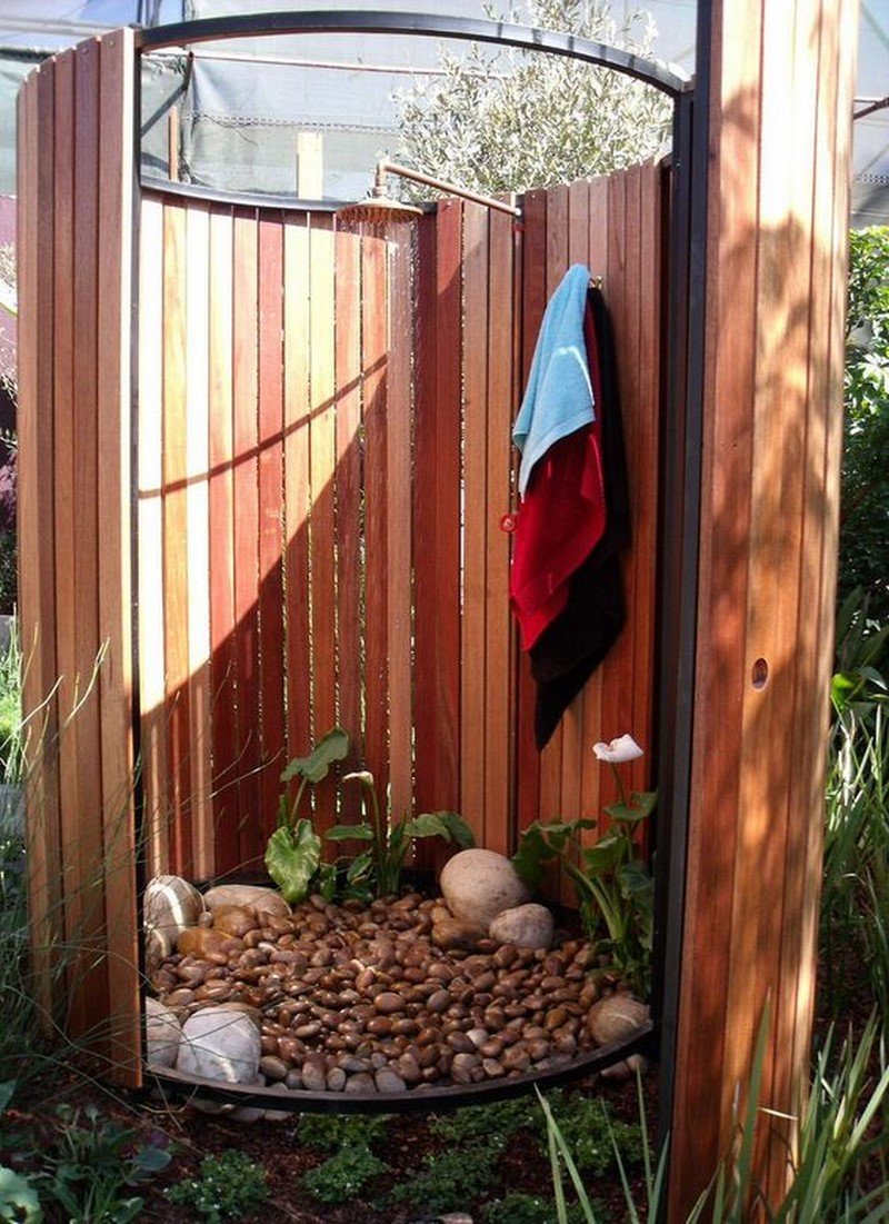 Летний душ для дачи своими руками фото из дерева с бочкой
