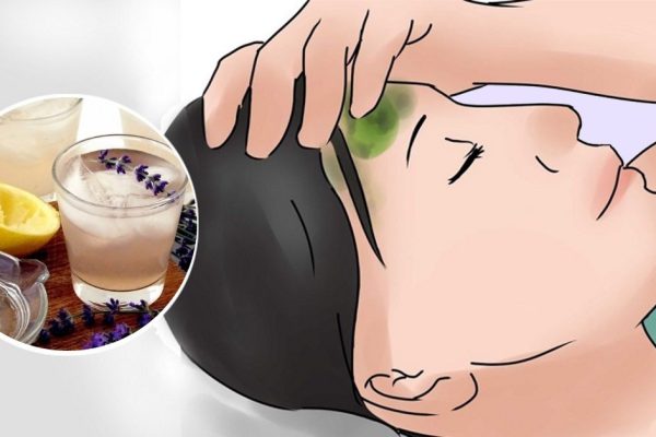 Лавандовый лимонад — бодрящее средство от головной боли и усталости.