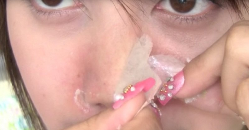 самодельная полоска для очищения пор