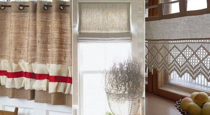 льняные шторы своими руками