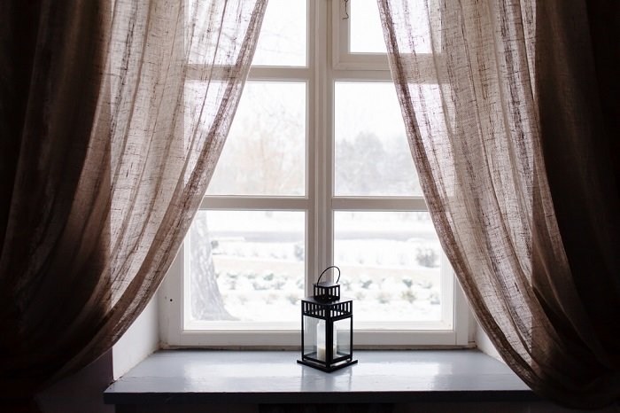 красивые льняные шторы