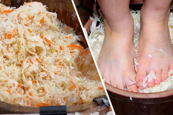 Заглянула в соседскую бочку с капустой и ужаснулась, учу, как квасить, чтобы не темнела