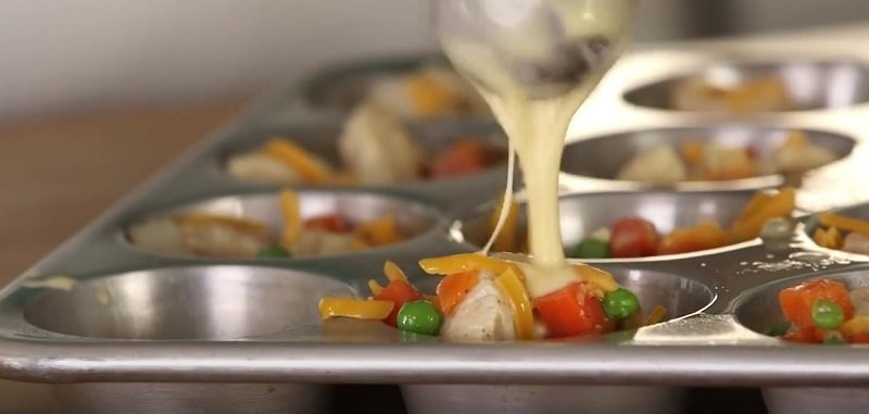 маффины с курицей