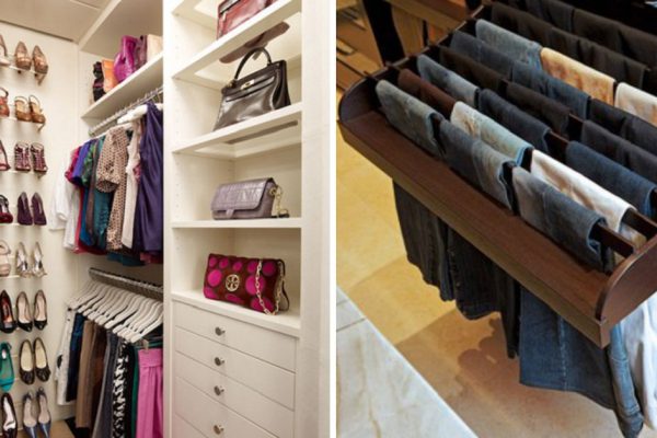Вспышка вдохновения! 26 идей для гардеробной комнаты и даже для комнатушки.