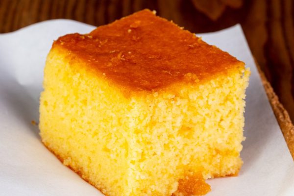 Revani Greek pie with jam