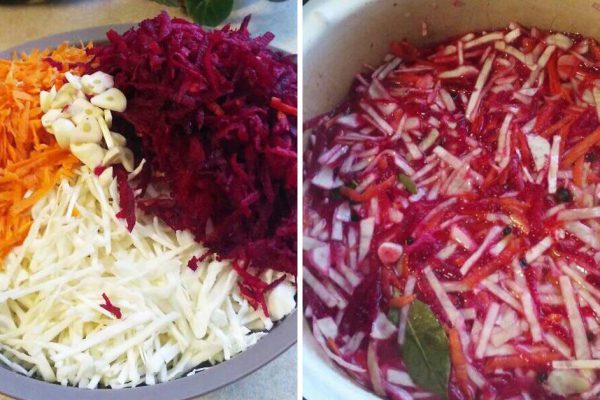 Кумушка научила мариновать капусту со свеклой, по-другому делать не желаю
