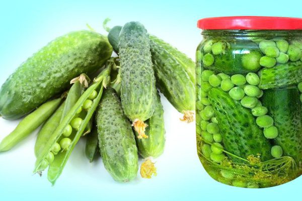 Зачем закатывать огурцы с горошком