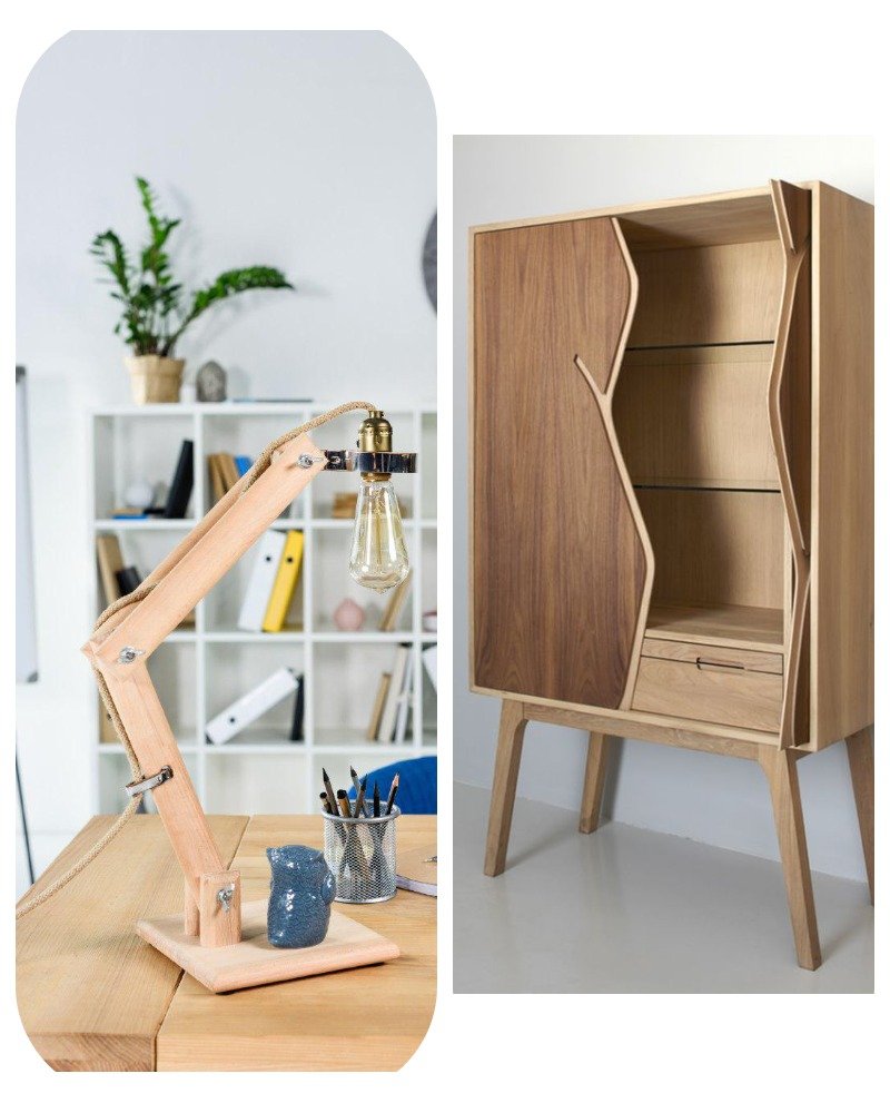 деревянный мебельный декор