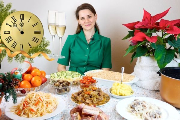Новогоднее меню Ольги Матвей с пожеланиями мира всем нам