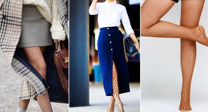 колготы в сетку