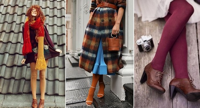 цветные колготы