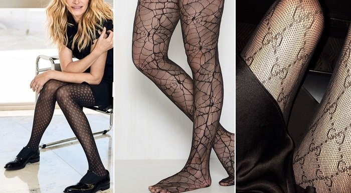 колготы с узорами