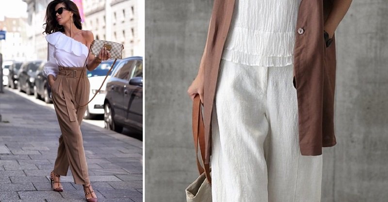 Какие брюки модные в 2023 году женские фото и с чем носить