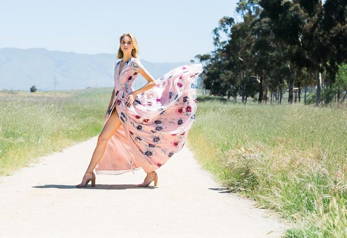 модные платья из шифона