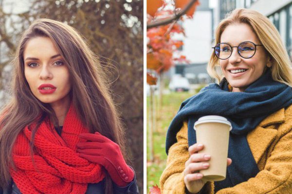 С какими вещами сочетать вязаные шарфы