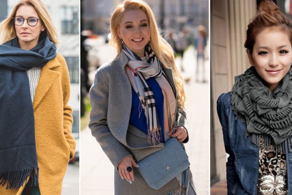 Наглядные примеры вышедших из моды шарфов