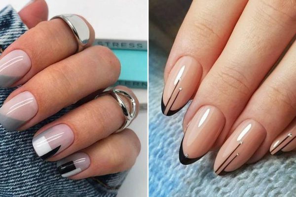 Мастер маникюра заявил, что обычный френч смотрится колхозно, быстренько сделали асимметрию