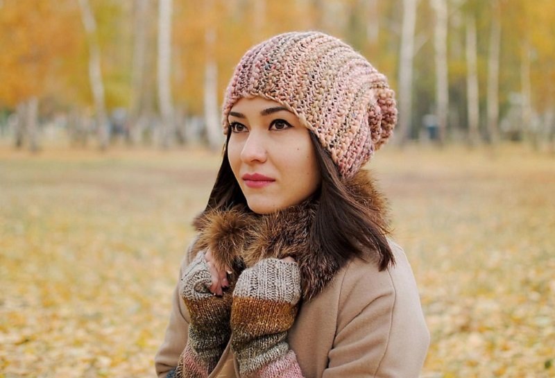 модные вязаные шапки 2017