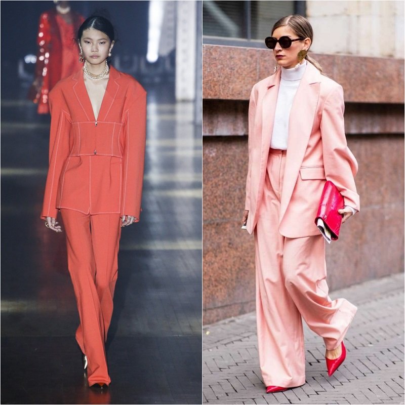 коралловый цвет в одежде