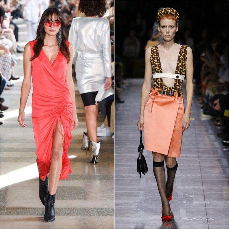 коралловый цвет в одежде