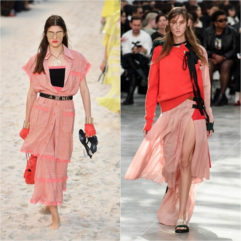 коралловый цвет в одежде