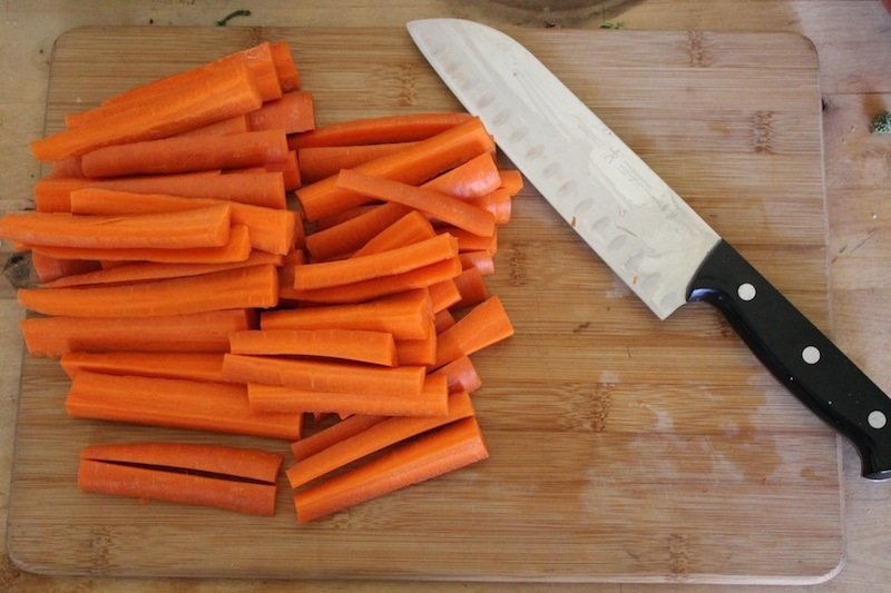 морковные палочки с сыром