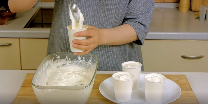 мороженое в формочках