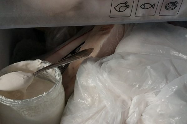 Шустрый гость заглянул в мою морозилку и спросил, что там делает сметана