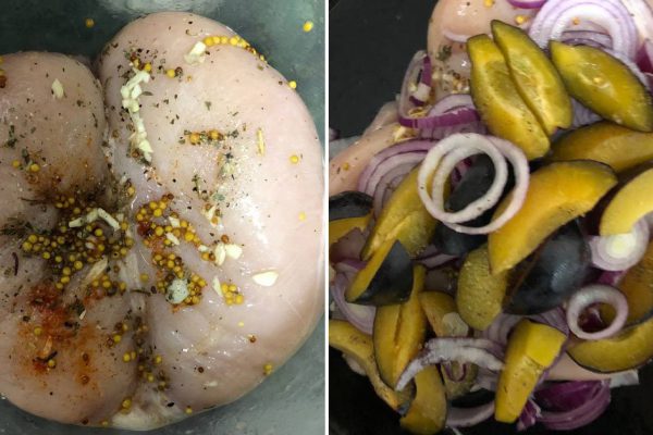 Курица по-осеннему от подруги, что приехала погостить из Франции