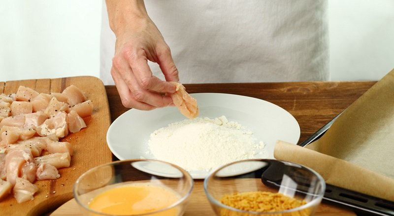 панировка наггетсов