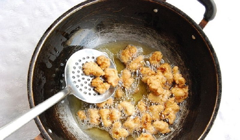 наггетсы на сковороде