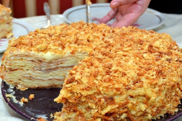 Инструкция по приготовлению постного «Наполеона»