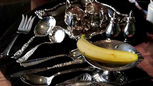 банан и столовое серебро