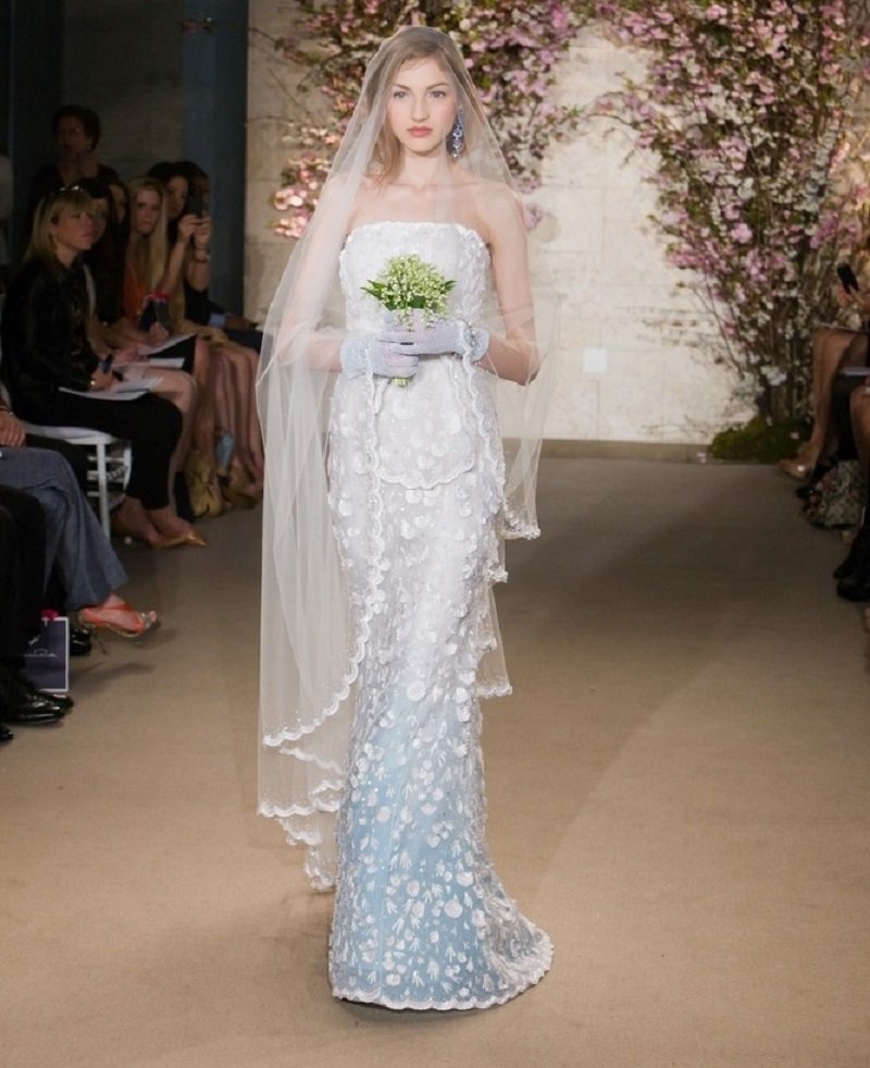 свадебное платье с градиентом