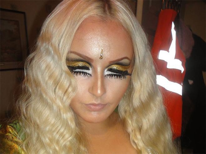 неудачный макияж