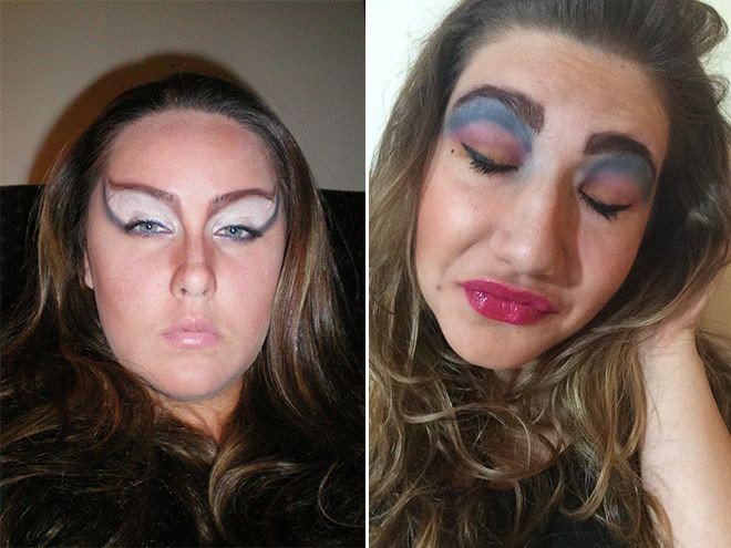 неудачный макияж
