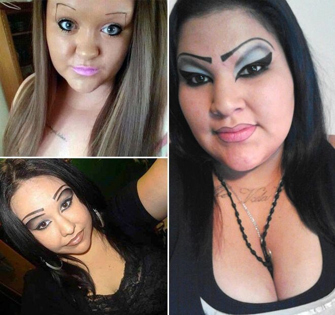 неудачный макияж