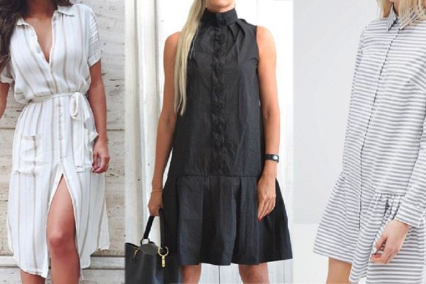 На территории моды: 15 стильных платьев-рубашек и с чем их носить.