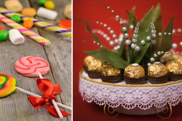 Новогодние подарки из конфет своими руками