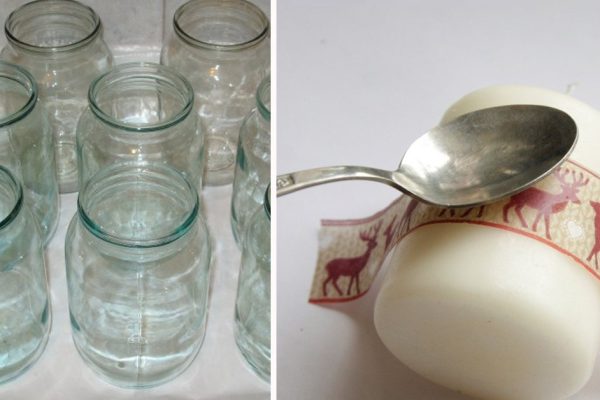 Что соорудить из свечей и банок к Новому Году